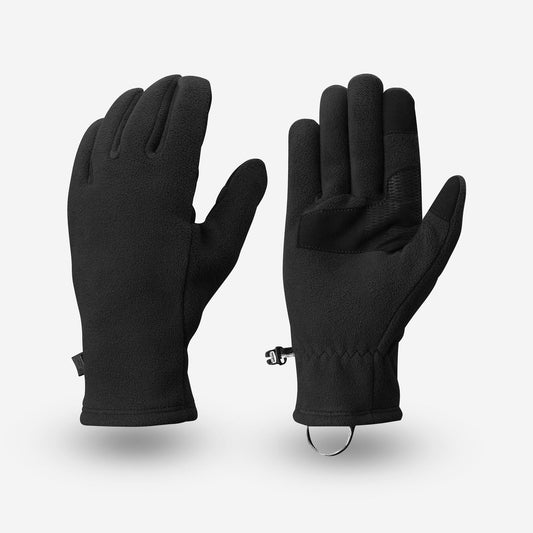 Forclaz Adult mountain Backpacking fleece gloves - MT500 Black